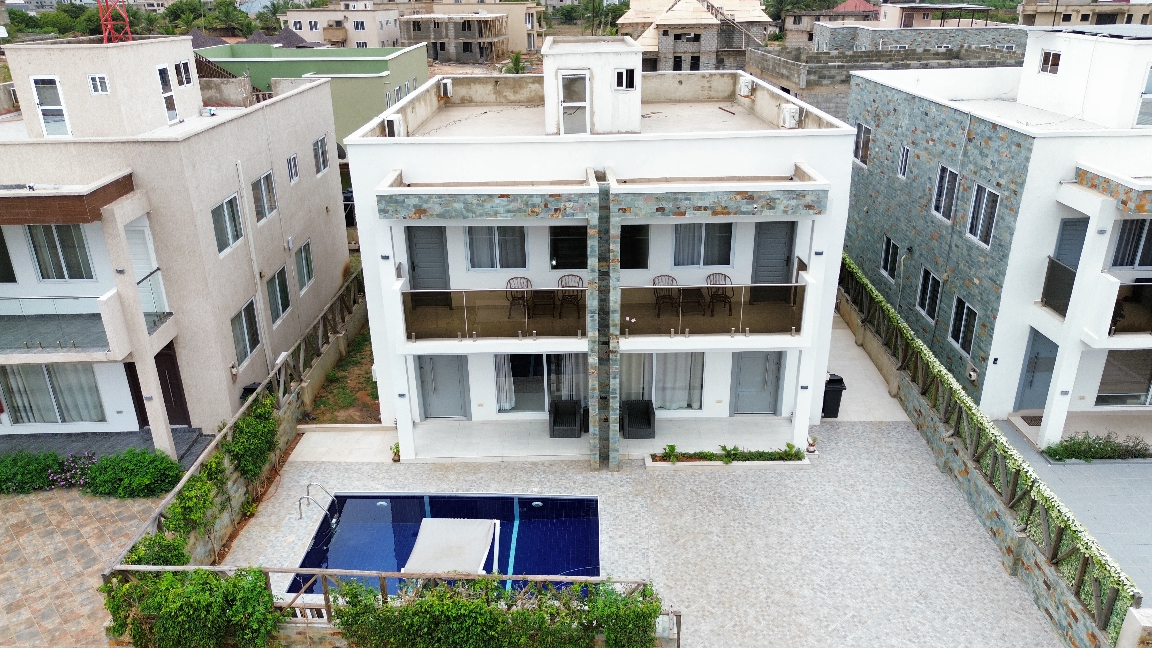 Modern luxury villa with pool